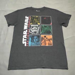 Star Wars “The Force Awakens” T-Shirt Size Medium Gray